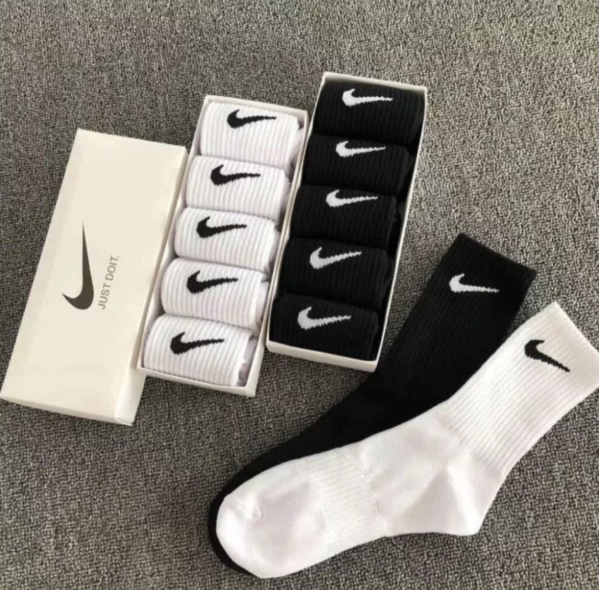 Чорапи 6 Чифта #NK Черно # Бяло - Image 3